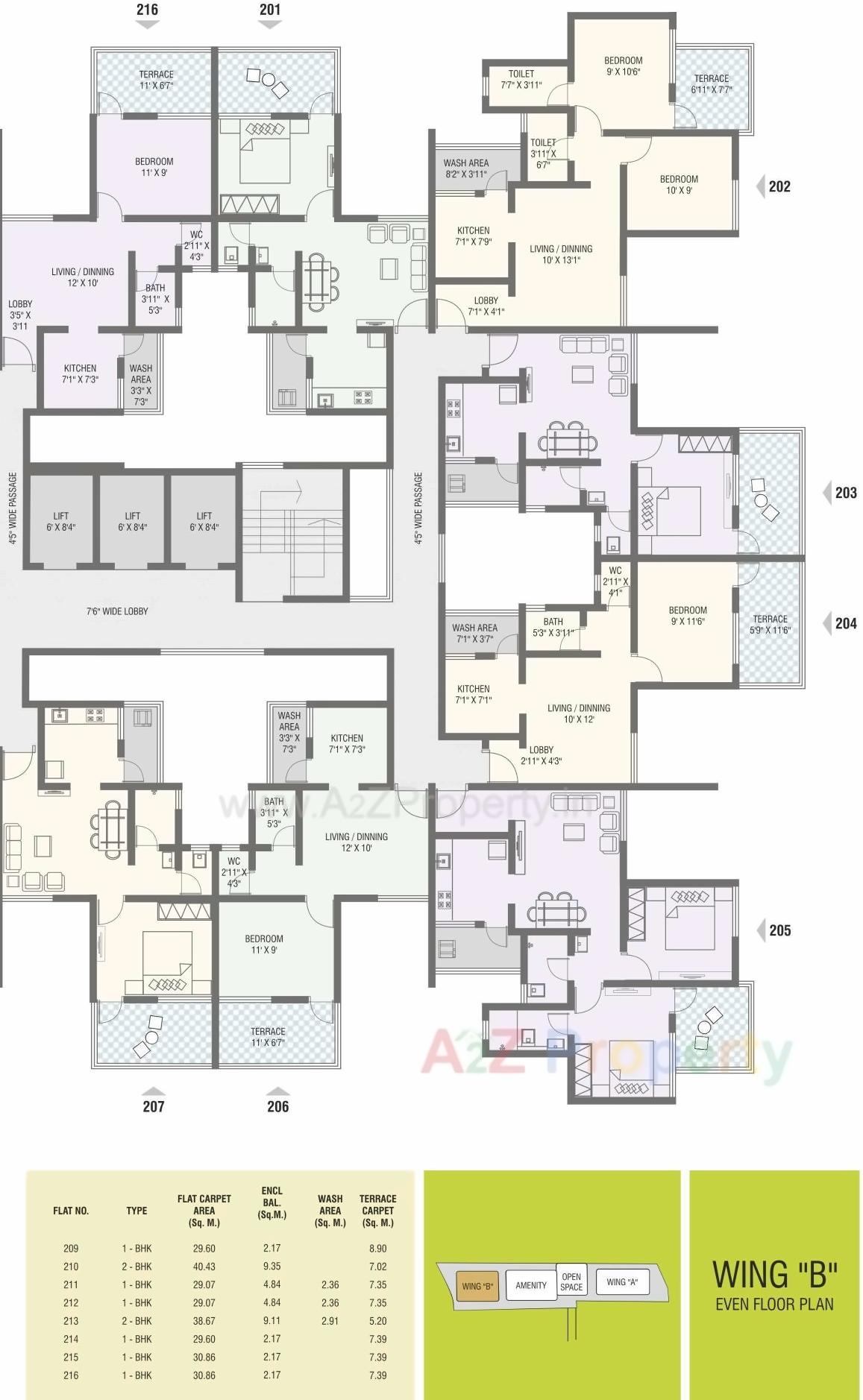 Layout of real estate project Nirman Aura located at Ambegaon-bk, Pune, Maharashtra