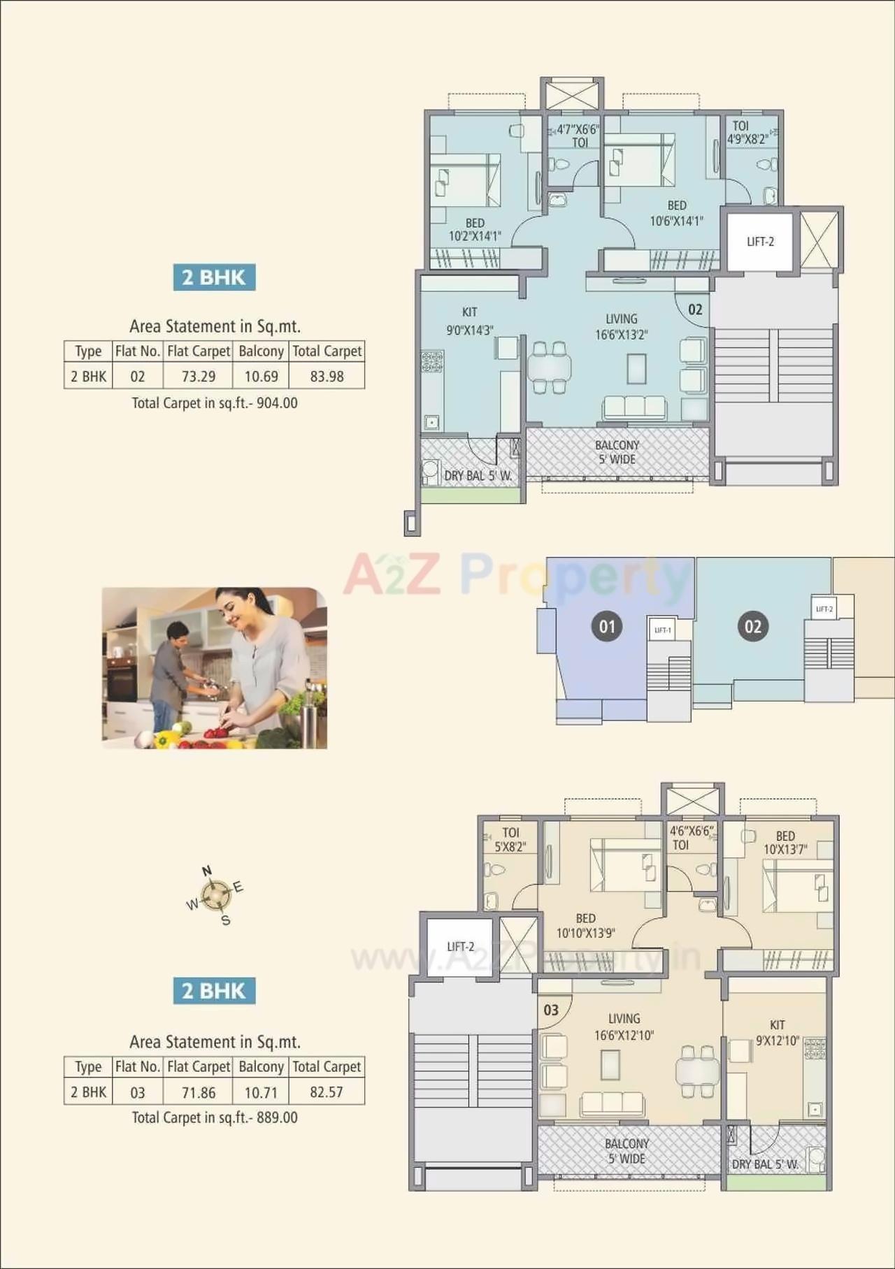 Layout of real estate project Nirman Riverside located at Karve-nagar, Pune, Maharashtra