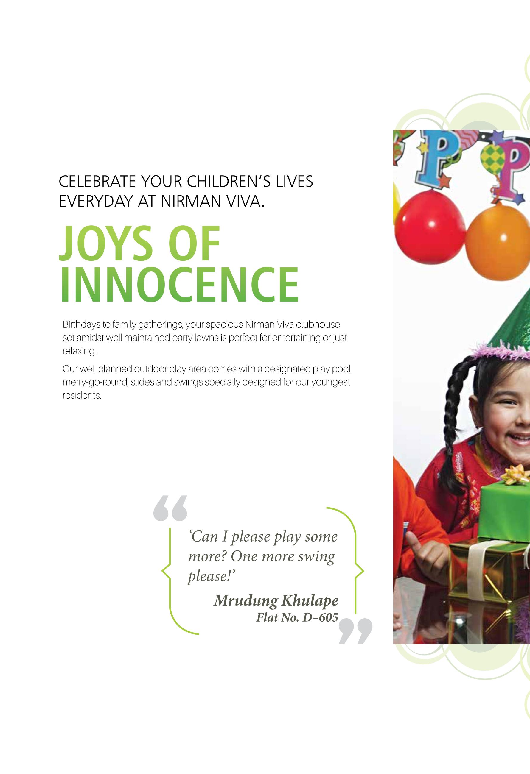 Layout of real estate project Nirman Viva located at Pune-m-corp, Pune, Maharashtra