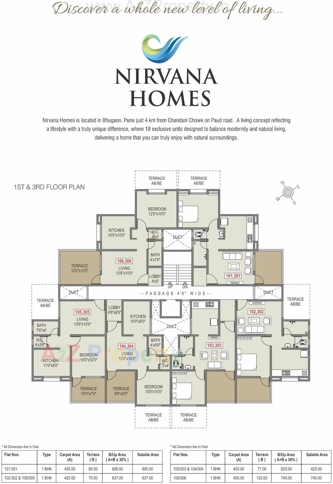 Layout of real estate project Nirvana Homes located at Pimpri-chinchawad-m-corp, Pune, Maharashtra