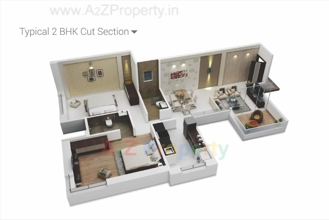 Layout of real estate project Nirvana Zen located at Lohgaon, Pune, Maharashtra