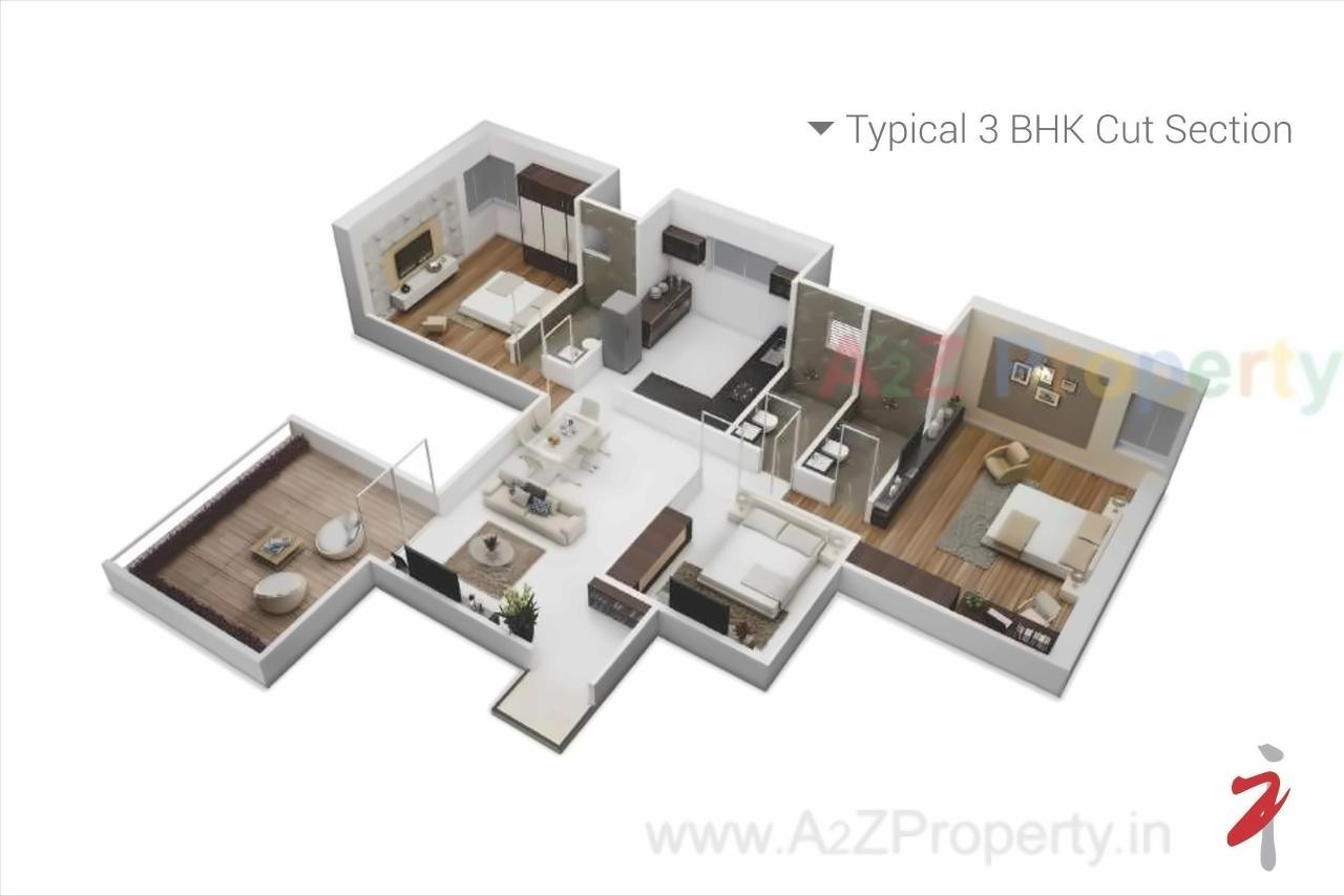 Layout of real estate project Nirvana Zen located at Lohgaon, Pune, Maharashtra