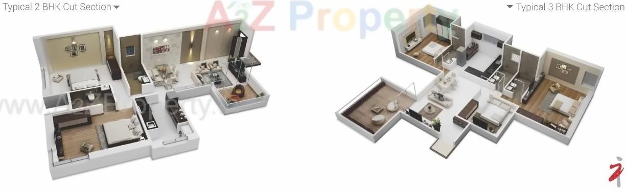 Layout of real estate project Nirvana Zen located at Lohgaon, Pune, Maharashtra