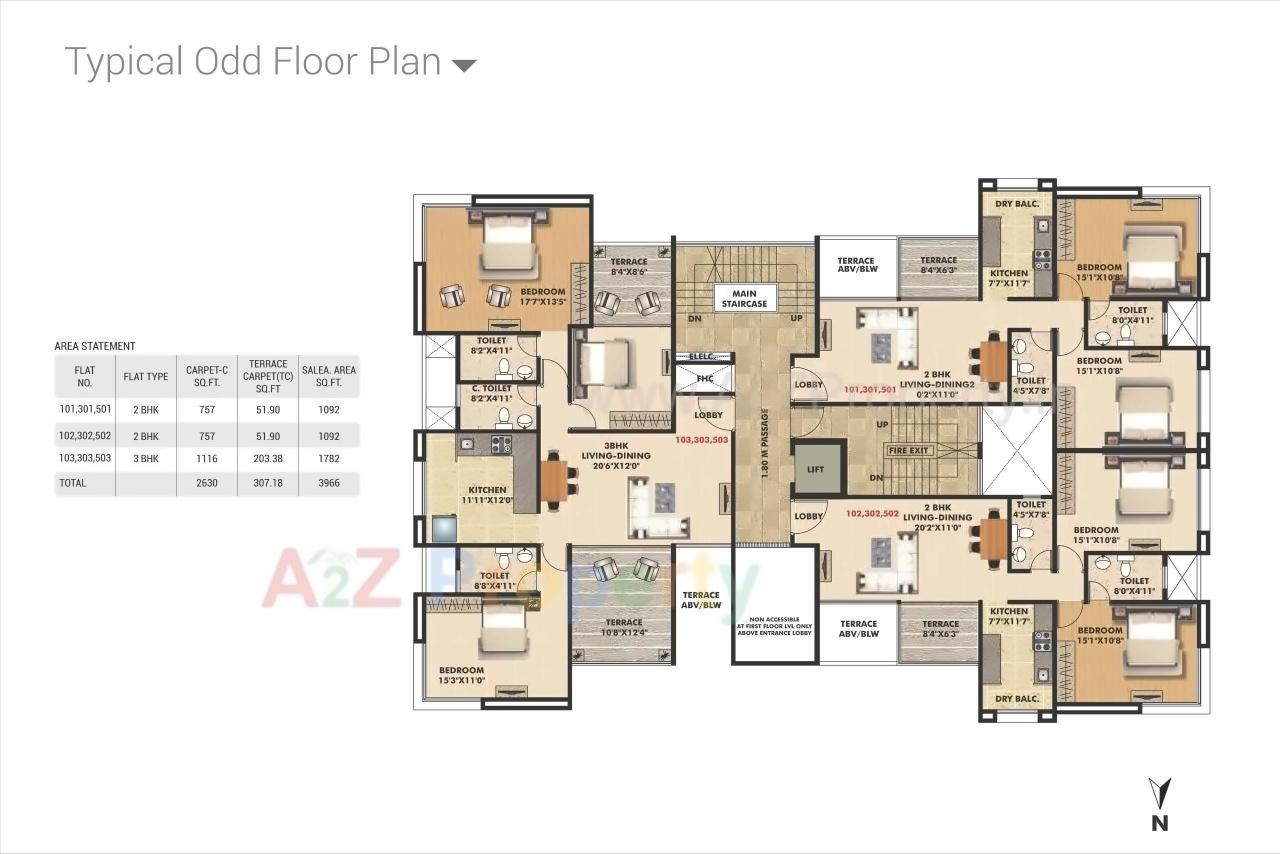 Layout of real estate project Nirvana Zen located at Lohgaon, Pune, Maharashtra
