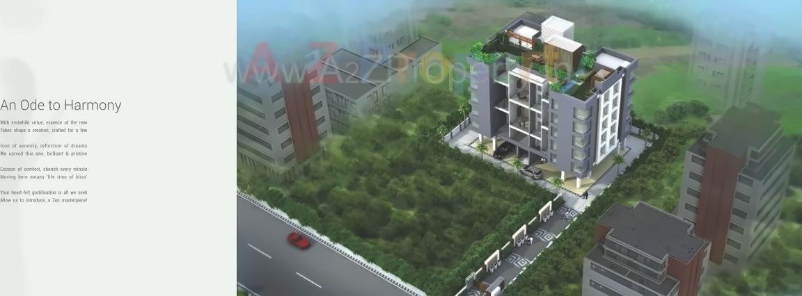 3D Elevation of real estate project Nirvana Zen located at Lohgaon, Pune, Maharashtra