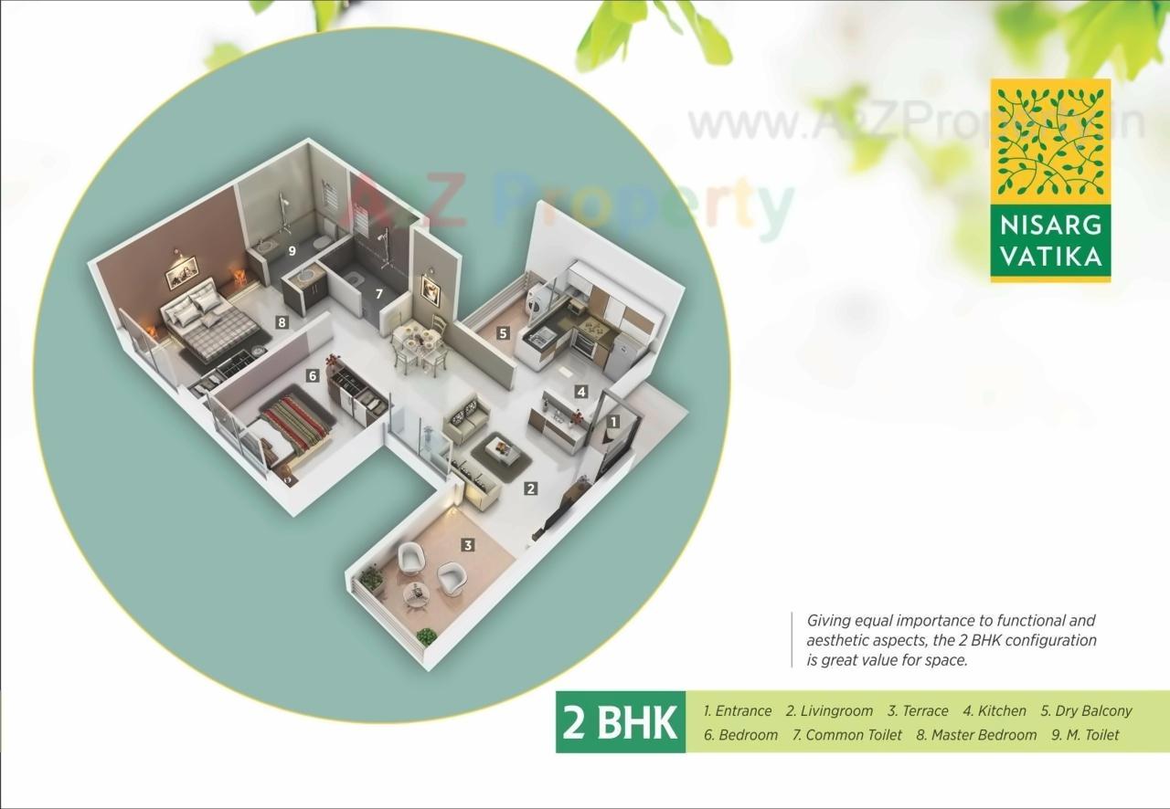 Layout of real estate project Nisarg Vatika located at Pimpri-chinchawad-m-corp, Pune, Maharashtra