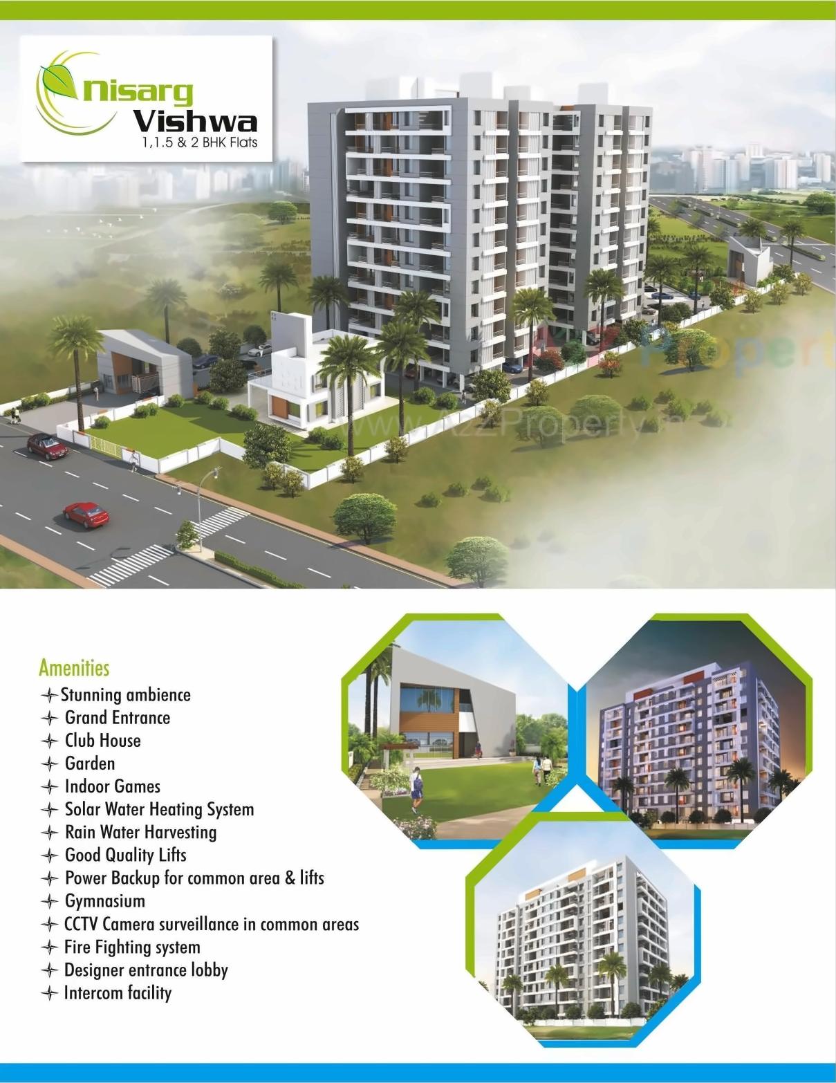 3D Elevation of real estate project Nisarg Vishwa located at Wakad, Pune, Maharashtra