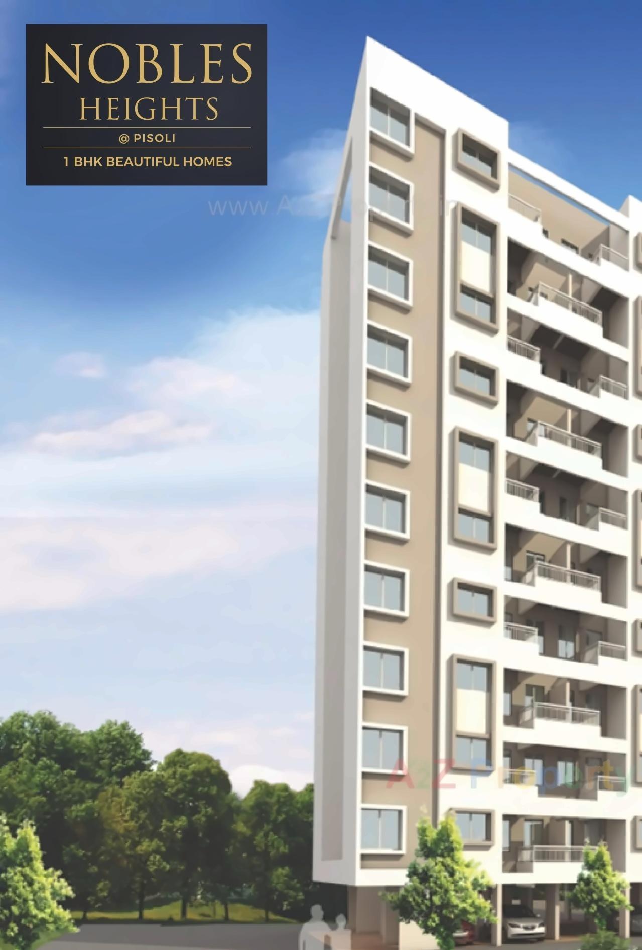 3D Elevation of real estate project Nobles Heights  A1 located at Pune-m-corp, Pune, Maharashtra