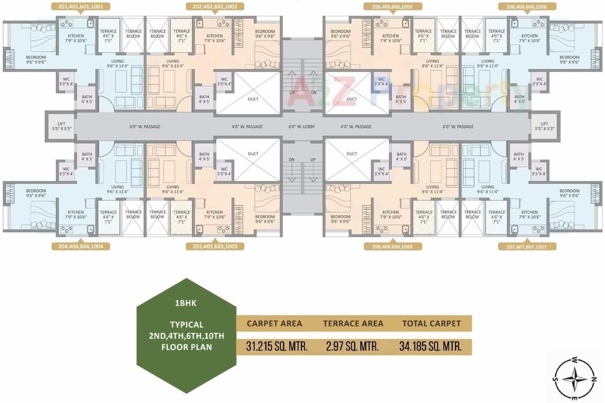 Layout of real estate project Nobles Heights  A1 located at Pune-m-corp, Pune, Maharashtra