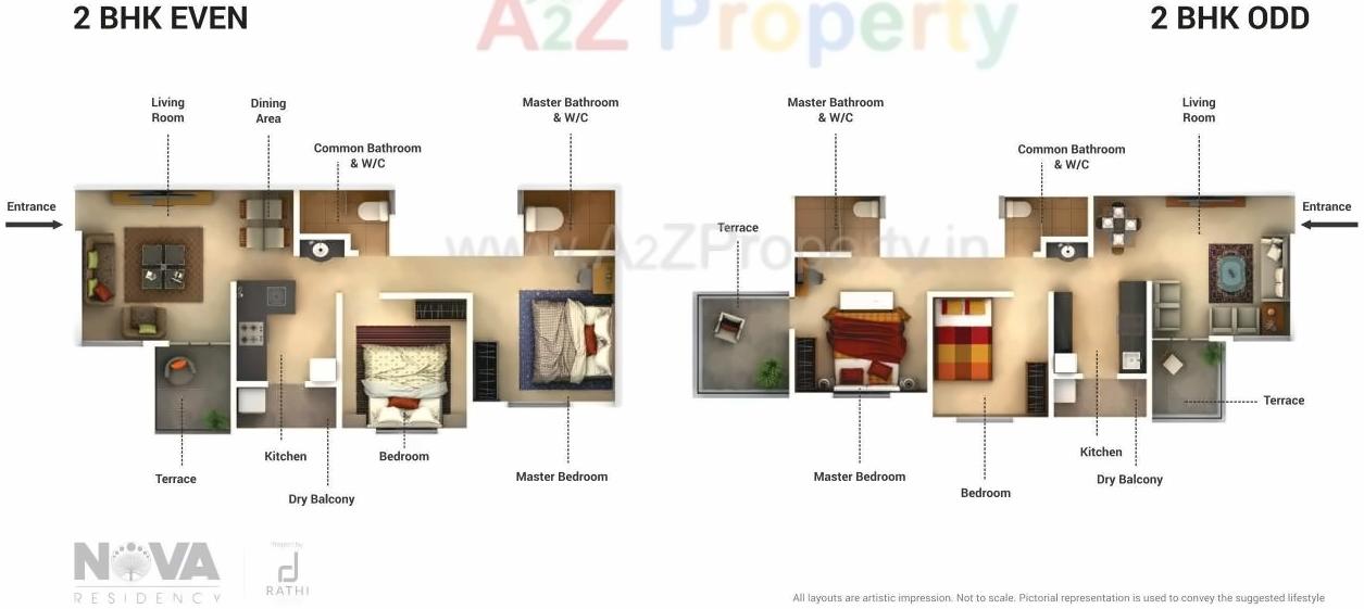 Layout of real estate project Nova Residency located at Tathwade, Pune, Maharashtra