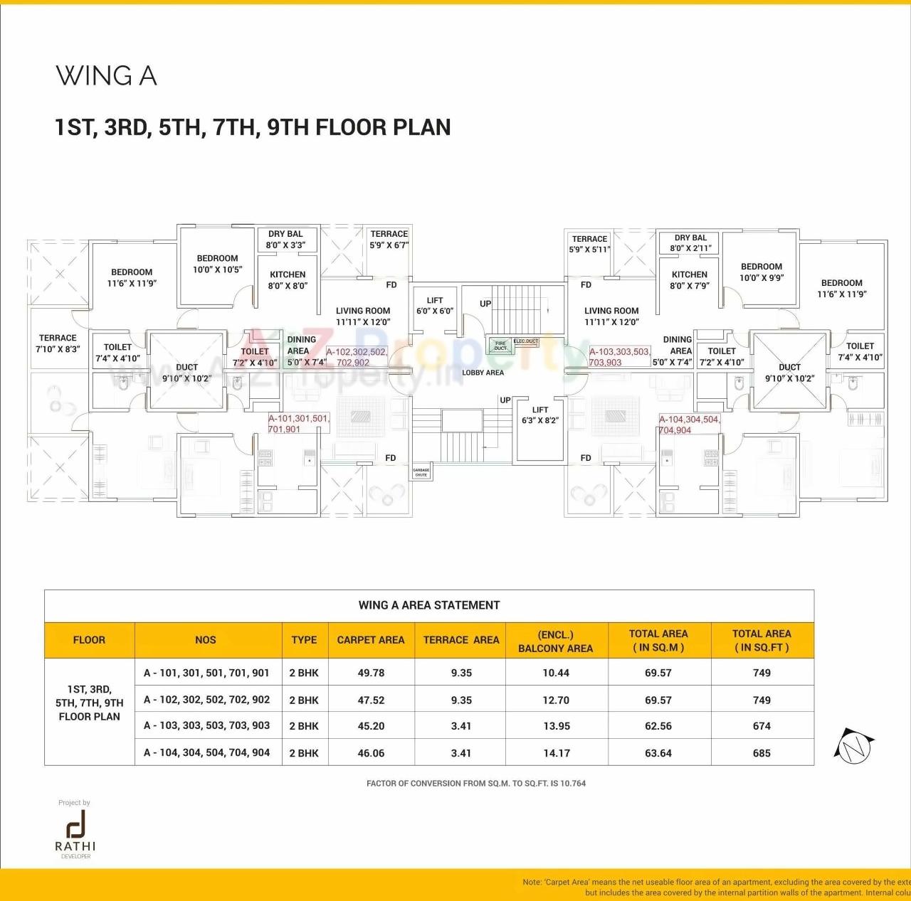 Layout of real estate project Nova Residency located at Tathwade, Pune, Maharashtra
