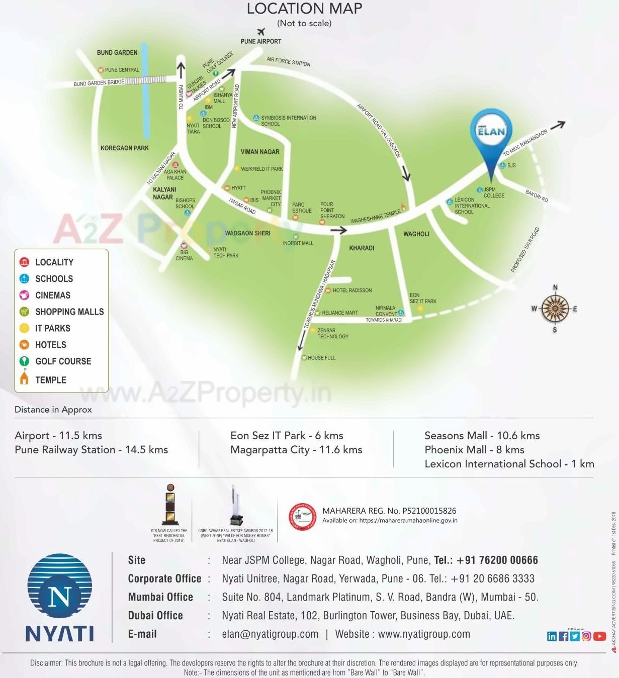  of real estate project Nyati Elan West located at Wagholi, Pune, Maharashtra
