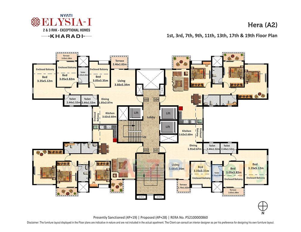 A2_odd of real estate project Nyati Elysia located at Kharadi, Pune, Maharashtra
