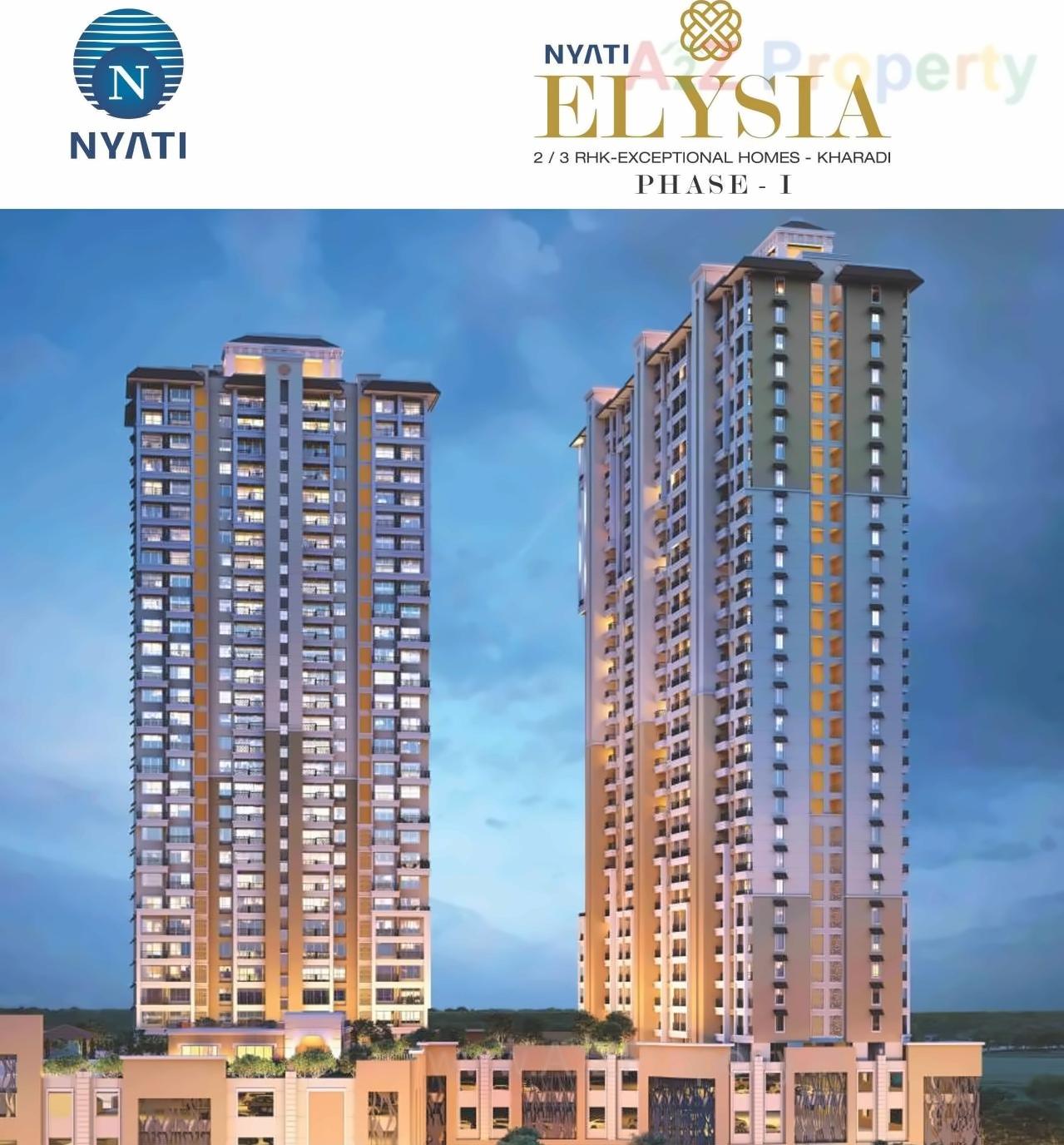 3D Elevation of real estate project Nyati Elysia located at Kharadi, Pune, Maharashtra
