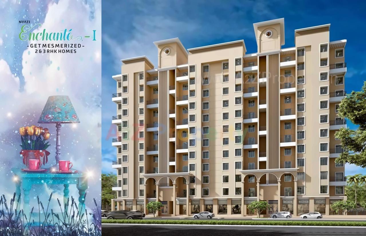 3D Elevation of real estate project Nyati Enchante located at Vadgaonsheri, Pune, Maharashtra