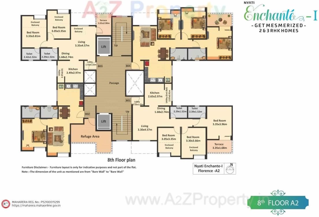 Layout of real estate project Nyati Enchante located at Vadgaonsheri, Pune, Maharashtra