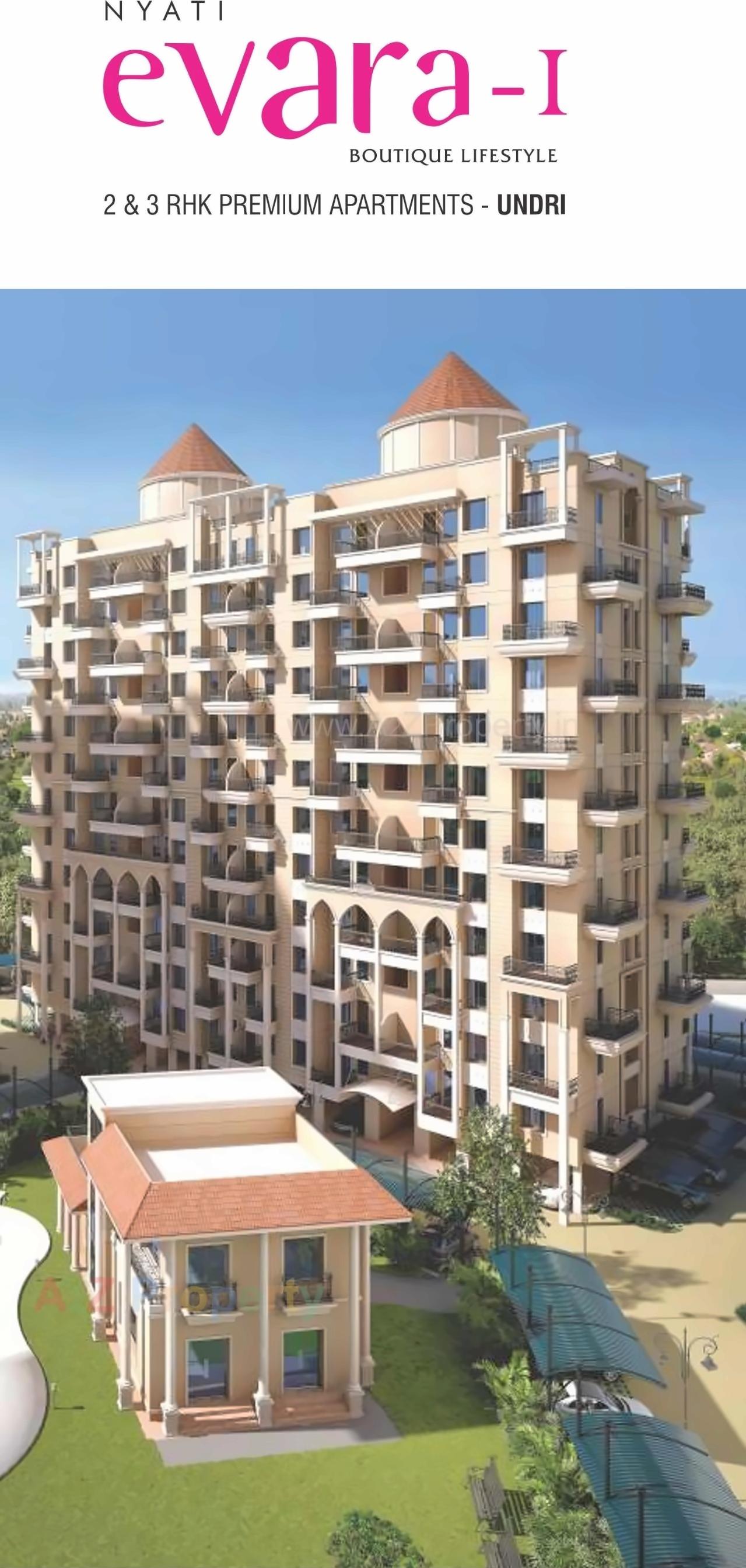 3D Elevation of real estate project Nyati Evara located at Undri, Pune, Maharashtra