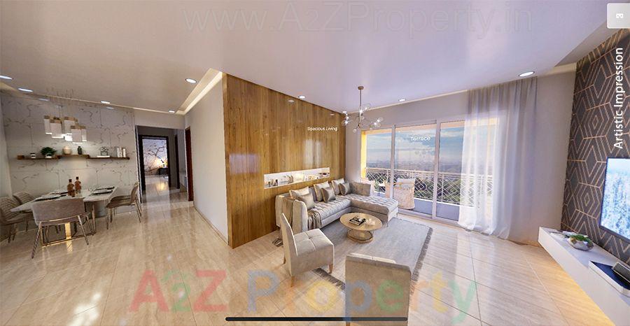 Living_sitout_dining of real estate project Nyati Evolve located at Pune-m-corp, Pune, Maharashtra