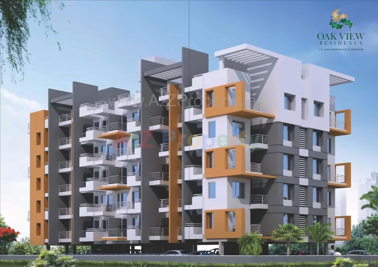 3D Elevation of real estate project Oak View located at Thergaon, Pune, Maharashtra