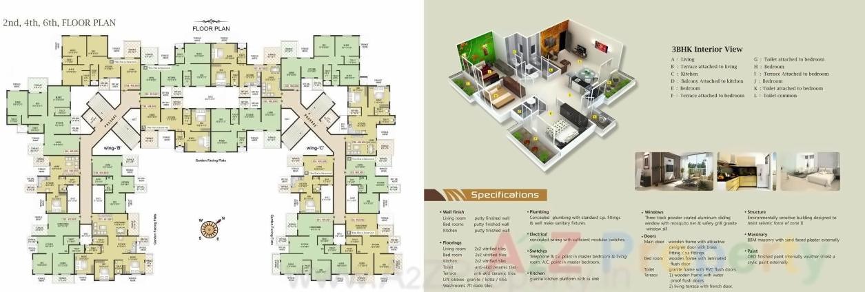 Layout of real estate project Om Paradise located at Pimpri-chinchawad-m-corp, Pune, Maharashtra