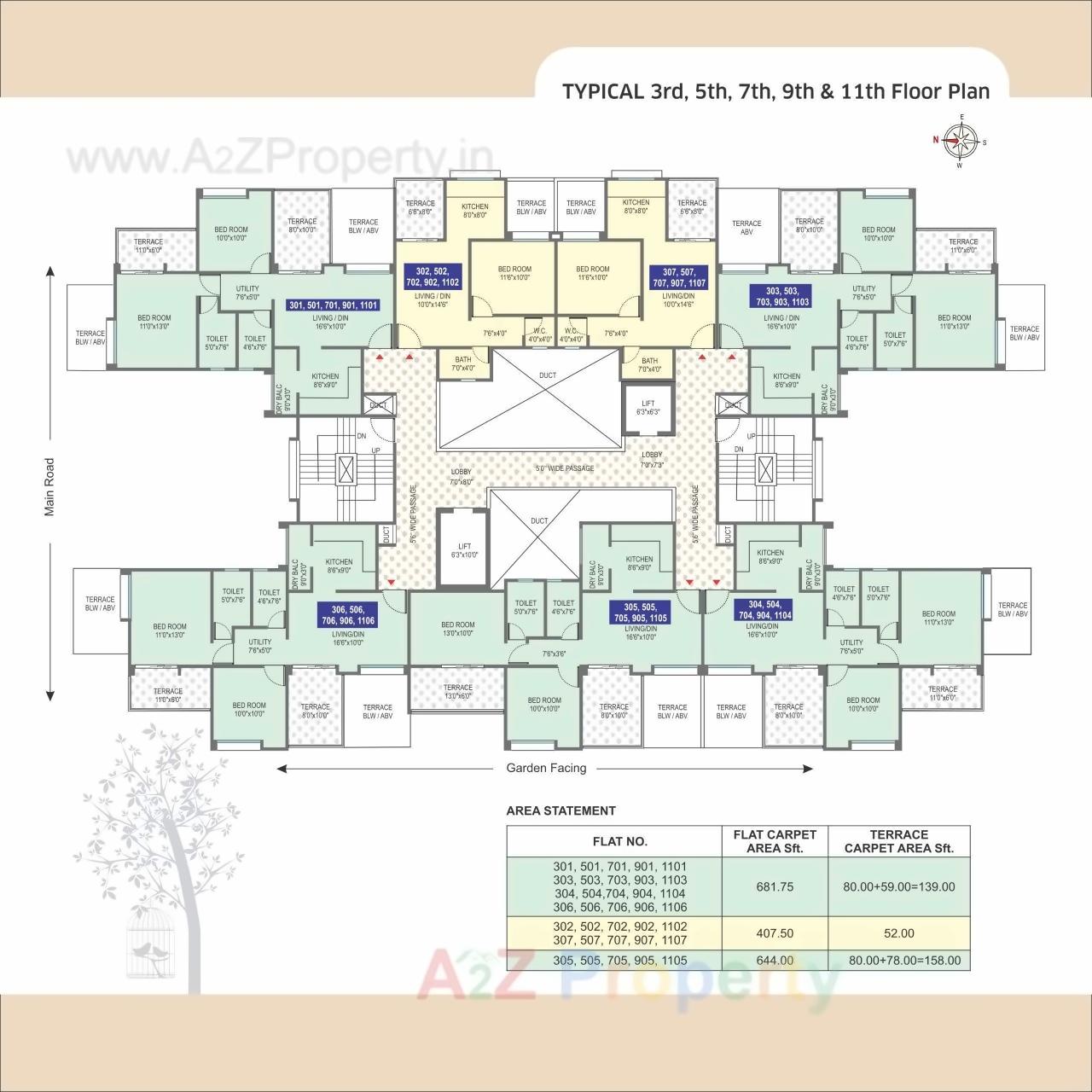 Layout of real estate project Om Praangan located at Ambegaon-bk, Pune, Maharashtra