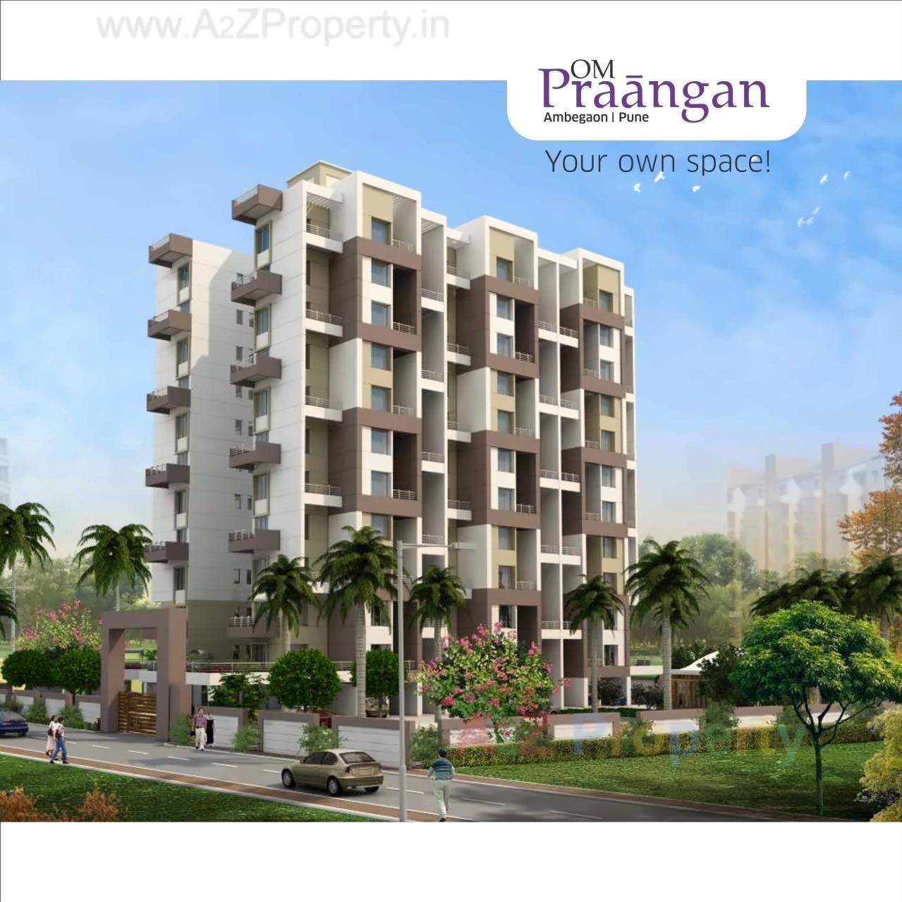 3D Elevation of real estate project Om Praangan located at Ambegaon-bk, Pune, Maharashtra