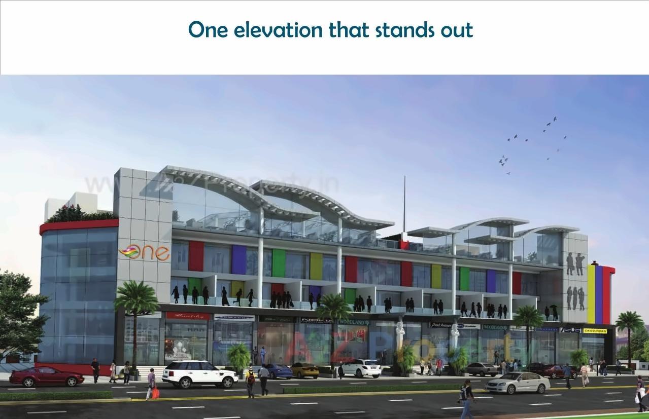 3D Elevation of real estate project One Mall located at Pimpri-chinchawad-m-corp, Pune, Maharashtra