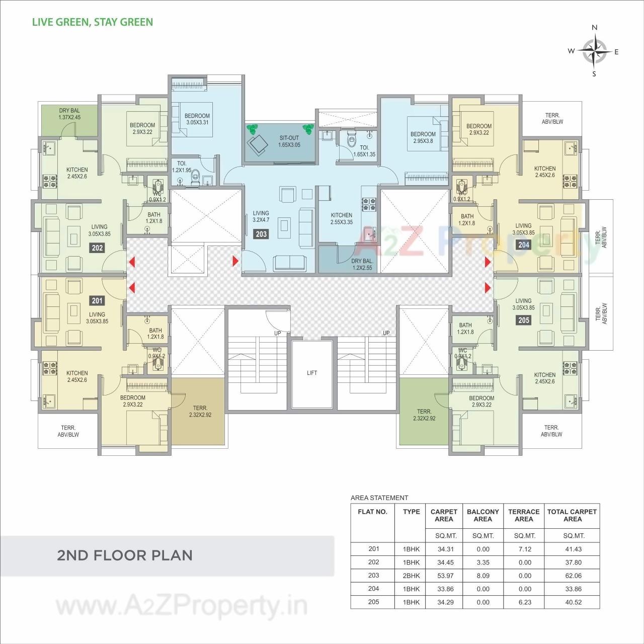 Layout of real estate project One Shriaunsh located at Tathwade, Pune, Maharashtra