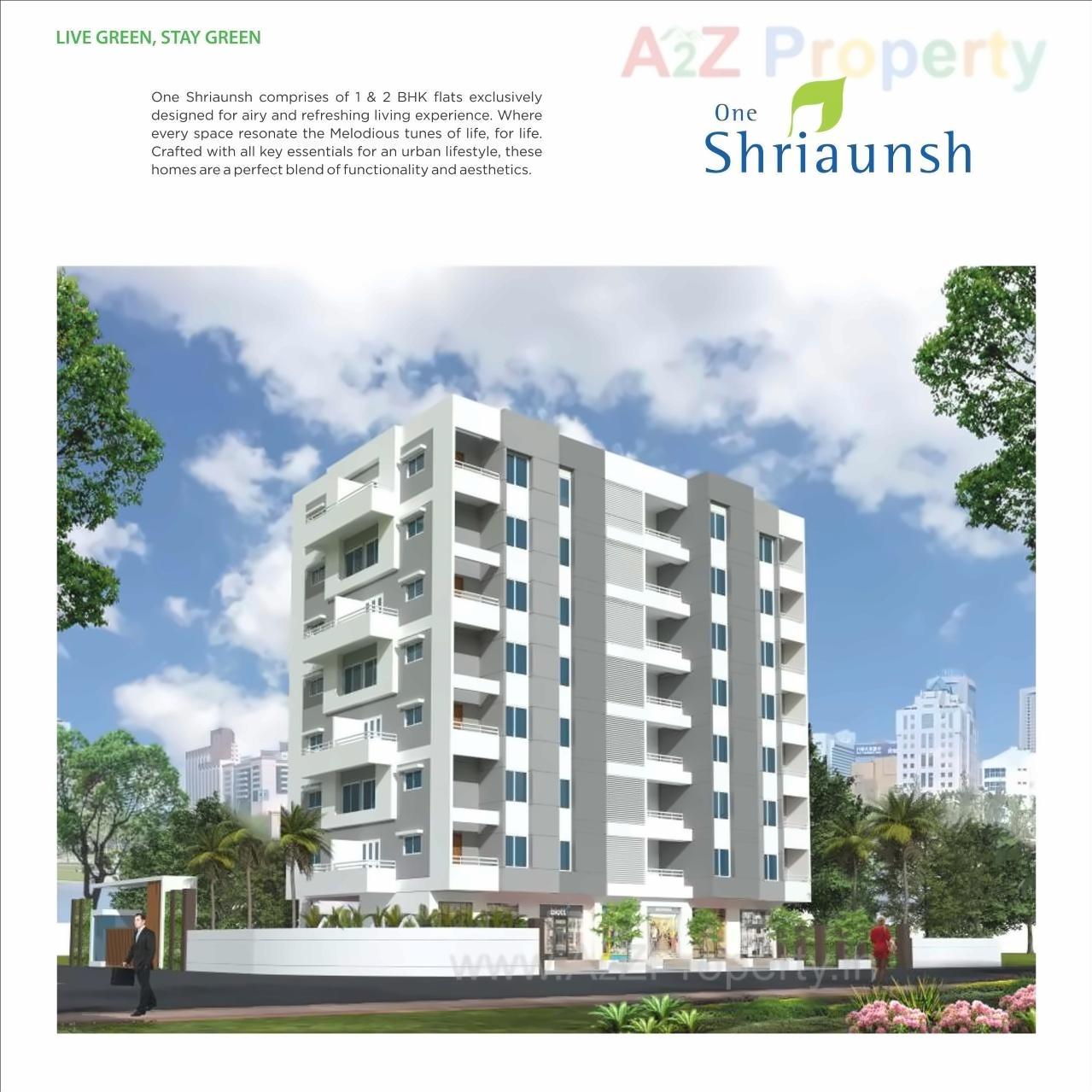 3D Elevation of real estate project One Shriaunsh located at Tathwade, Pune, Maharashtra