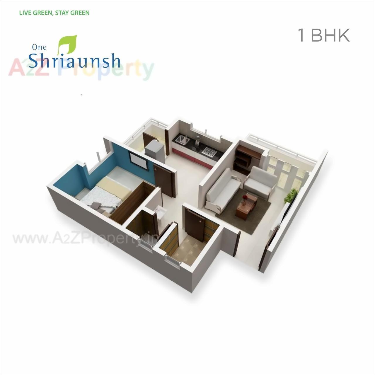 Layout of real estate project One Shriaunsh located at Tathwade, Pune, Maharashtra