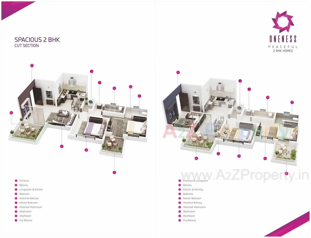 Layout of real estate project Oneness located at Wakad, Pune, Maharashtra