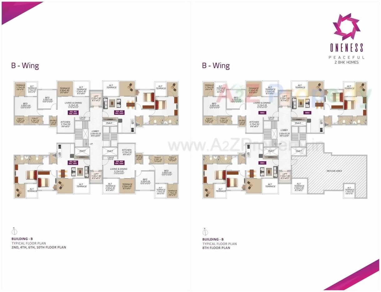 Layout of real estate project Oneness located at Wakad, Pune, Maharashtra