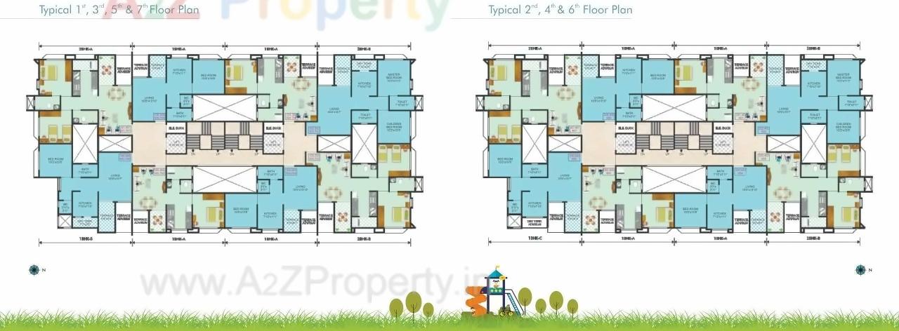 Layout of real estate project Orbit Bonneville located at Pimpri-chinchawad-m-corp, Pune, Maharashtra