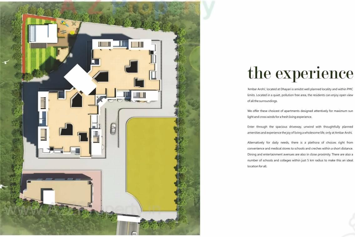 Layout of real estate project Ovhal Ambar Arohi located at Dhayari-part, Pune, Maharashtra