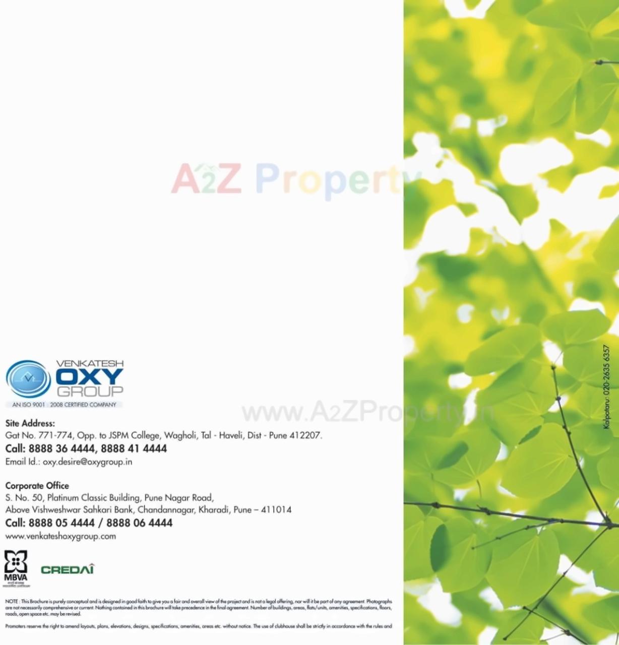  of real estate project Oxy Desire located at Wagholi, Pune, Maharashtra