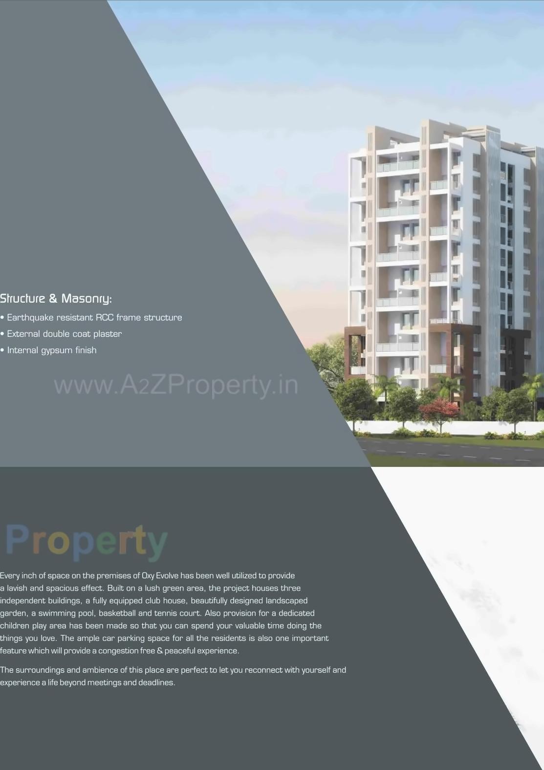 3D Elevation of real estate project Oxy Evolve located at Wagholi, Pune, Maharashtra