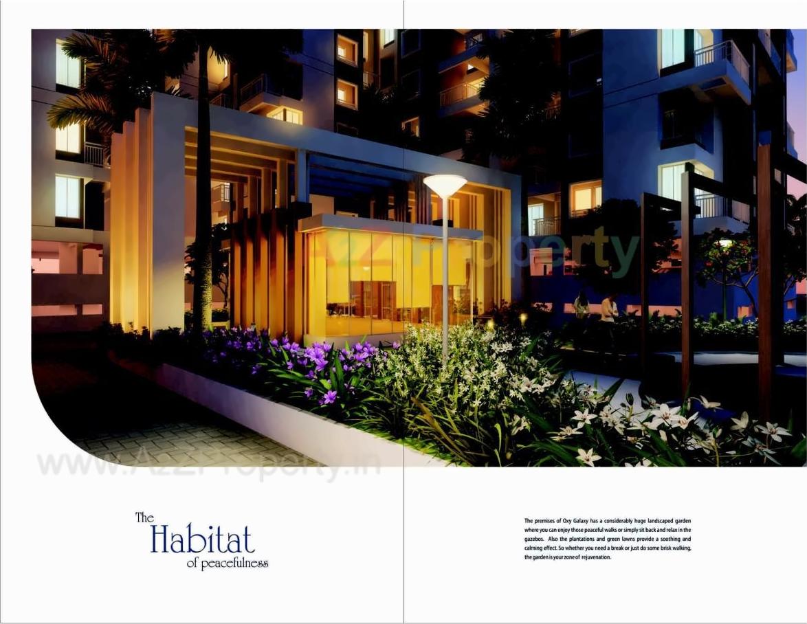 3D Elevation of real estate project Oxy Galaxy located at Kesnand, Pune, Maharashtra