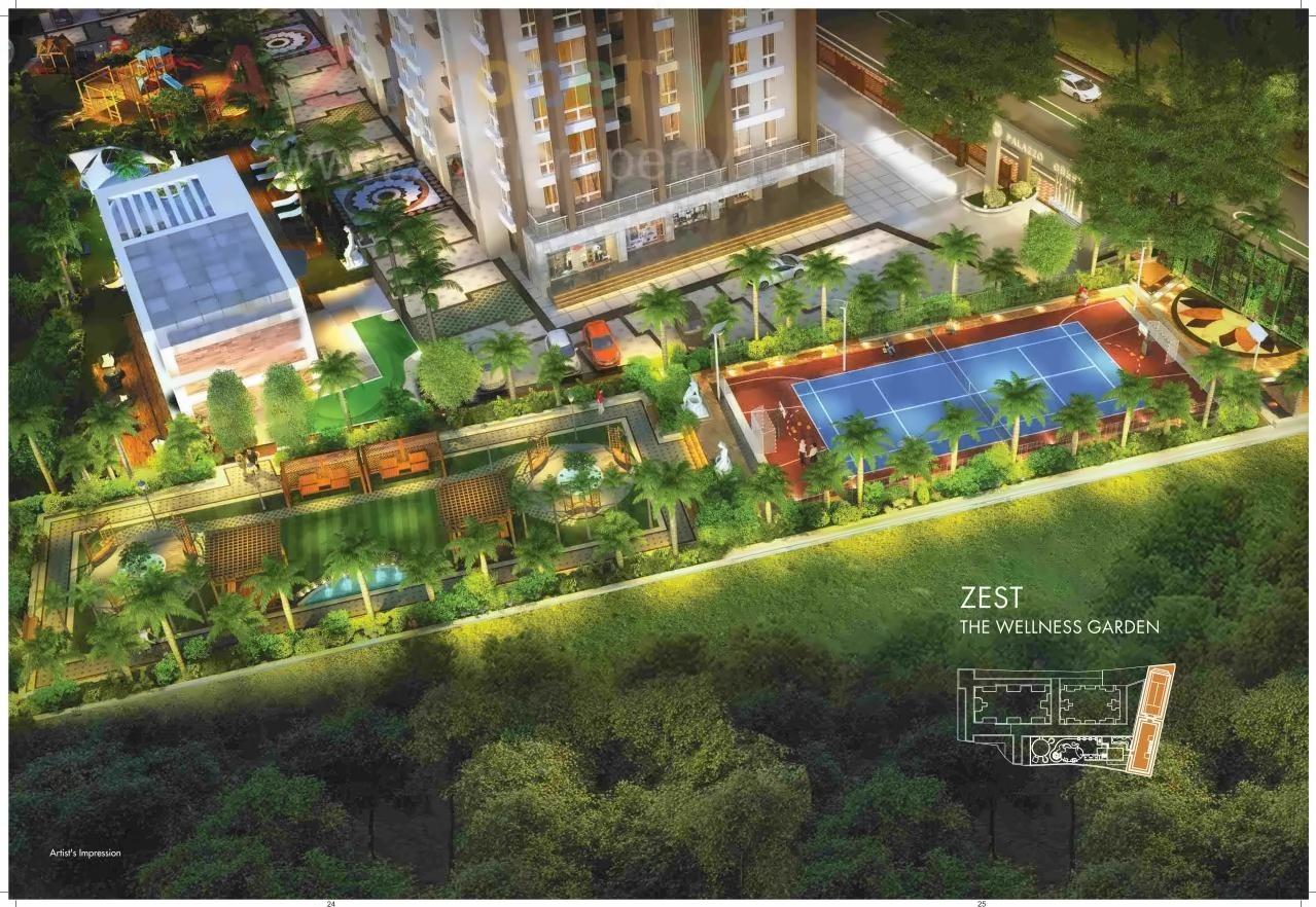 3D Elevation of real estate project Palazzo Greens located at Wadagaon-ct, Pune, Maharashtra