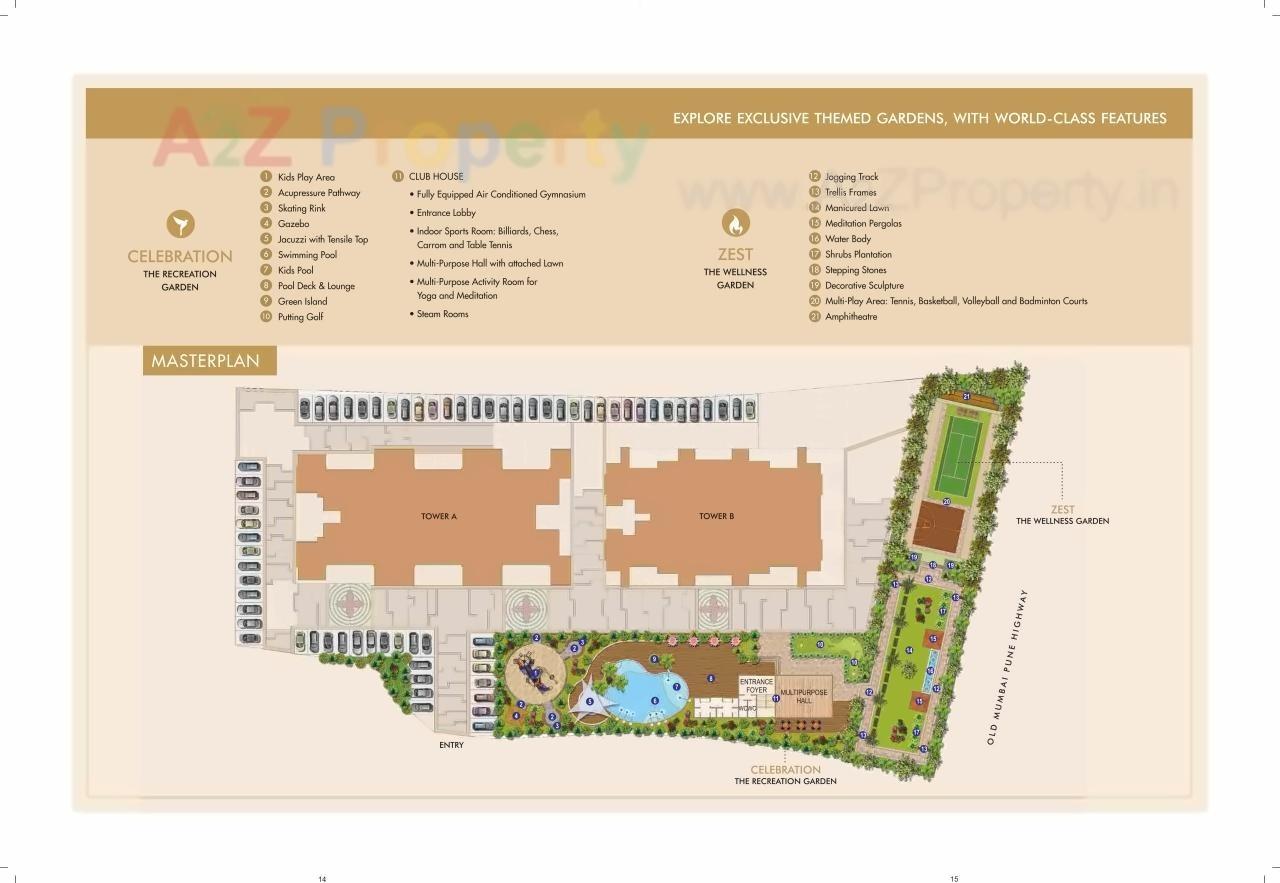 Layout of real estate project Palazzo Greens located at Wadagaon-ct, Pune, Maharashtra