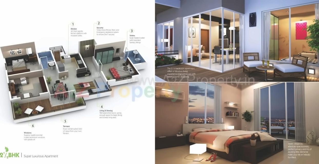 3D Elevation of real estate project Palladio located at Tathwade, Pune, Maharashtra