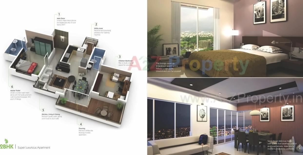 3D Elevation of real estate project Palladio located at Tathwade, Pune, Maharashtra