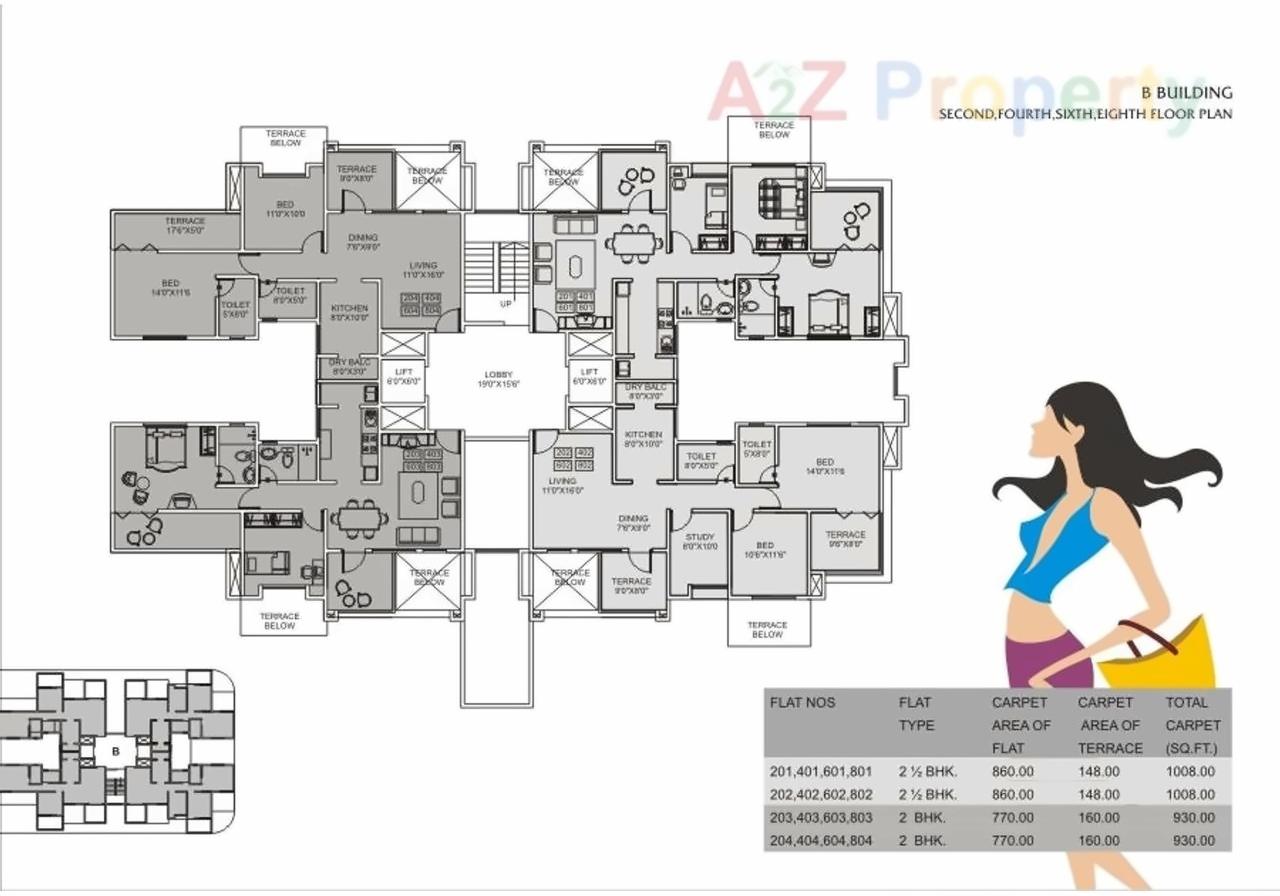 Layout of real estate project Palladium Exotica   Ii  D located at Dhanori, Pune, Maharashtra