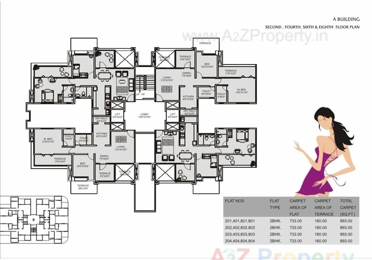 Layout of real estate project Palladium Exotica   Ii  D located at Dhanori, Pune, Maharashtra
