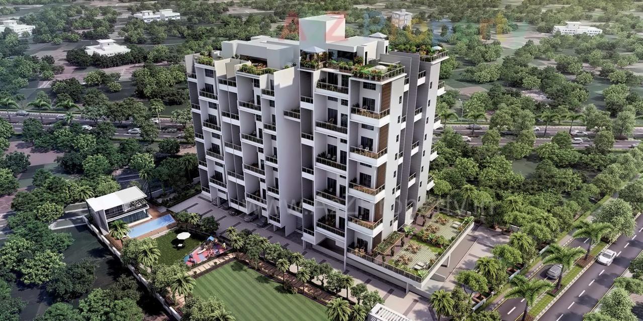 3D Elevation of real estate project Palm World One located at Kharadi, Pune, Maharashtra