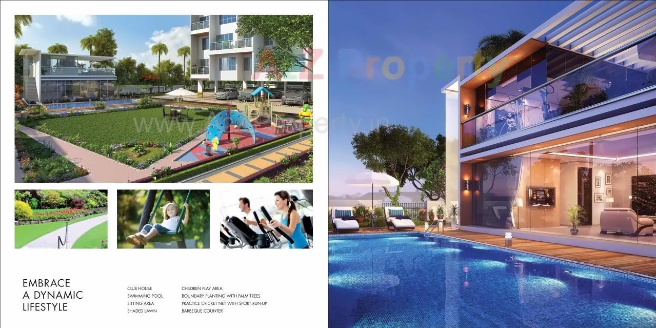 3D Elevation of real estate project Palm World One located at Kharadi, Pune, Maharashtra