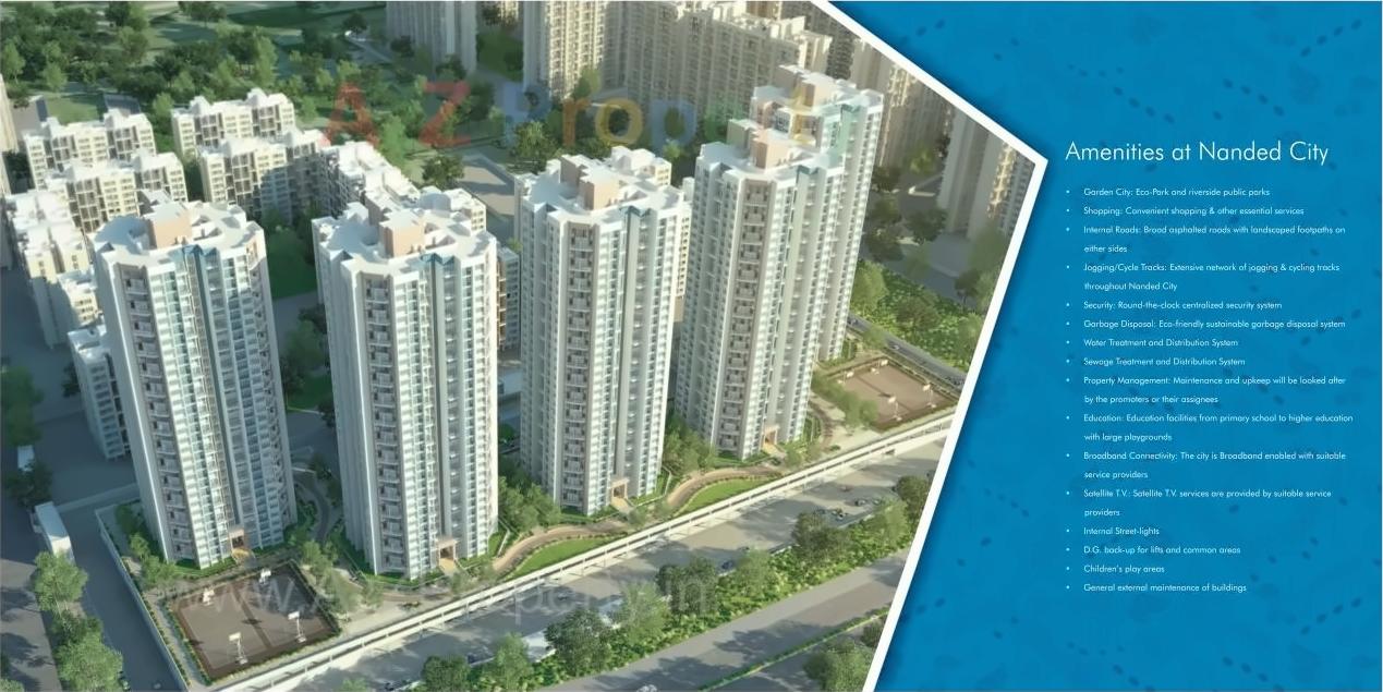 3D Elevation of real estate project Pancham At Nanded City located at Nanded, Pune, Maharashtra