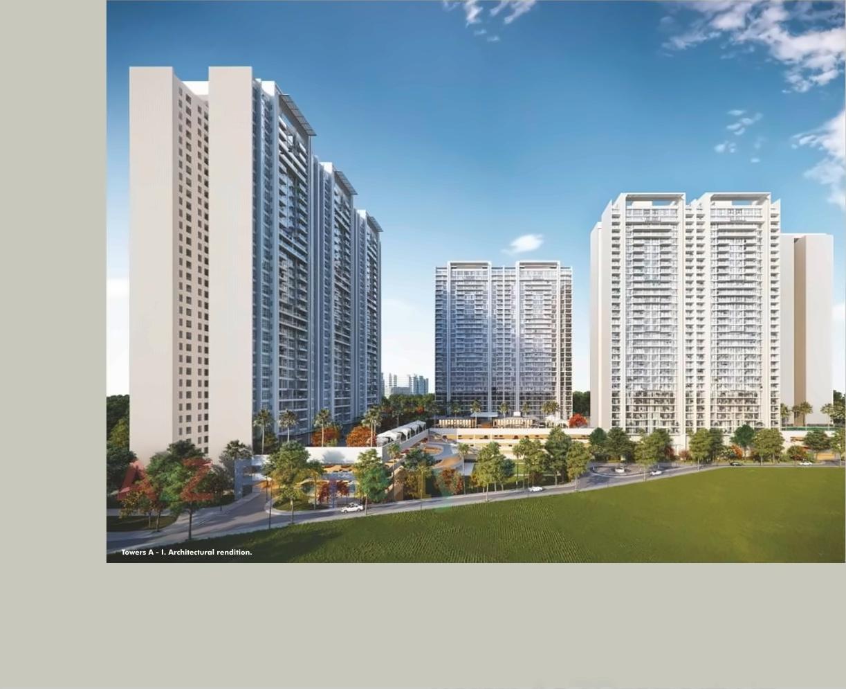 3D Elevation of real estate project Panchshil Towers located at Wagholi, Pune, Maharashtra
