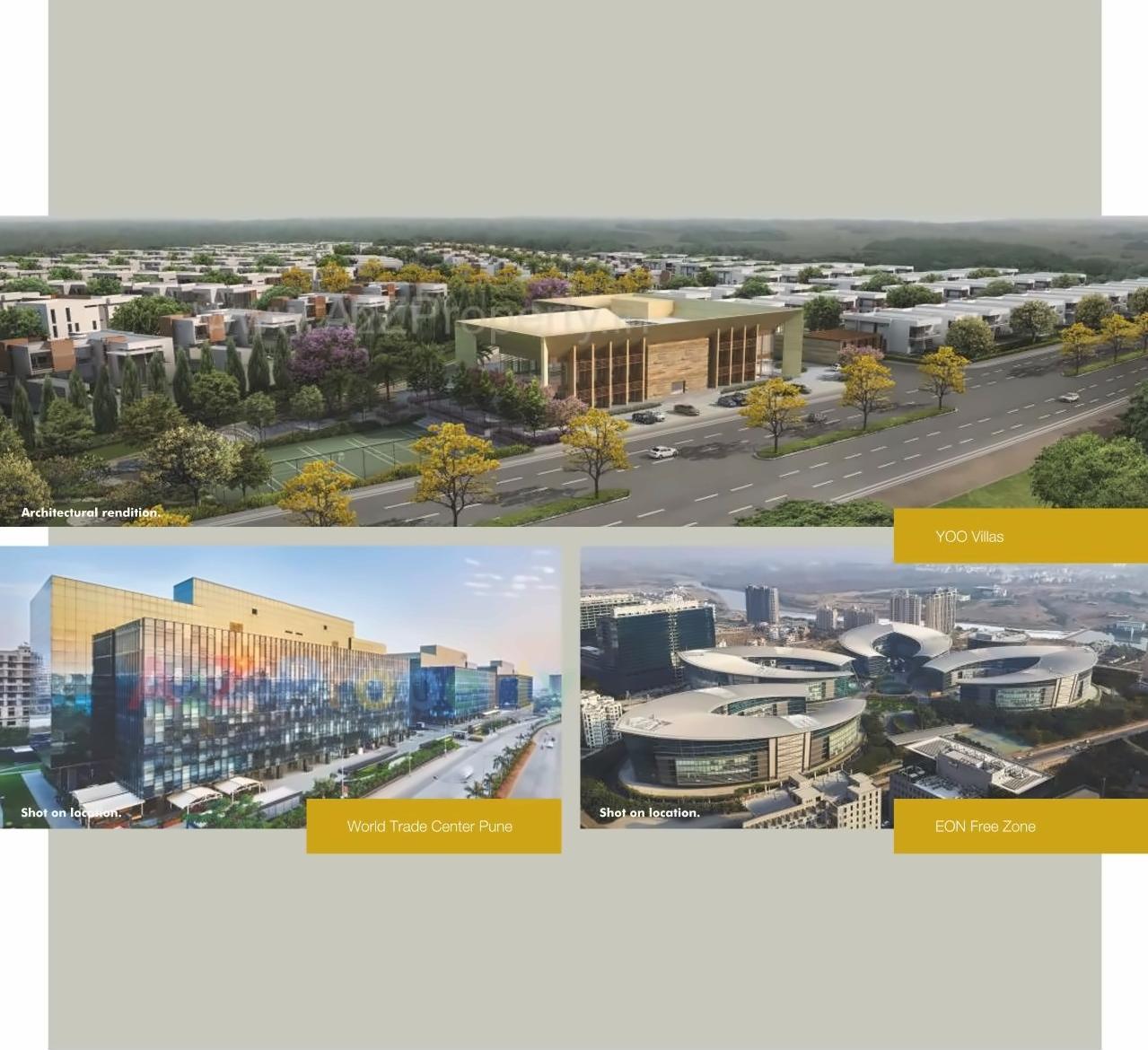 3D Elevation of real estate project Panchshil Towers located at Wagholi, Pune, Maharashtra