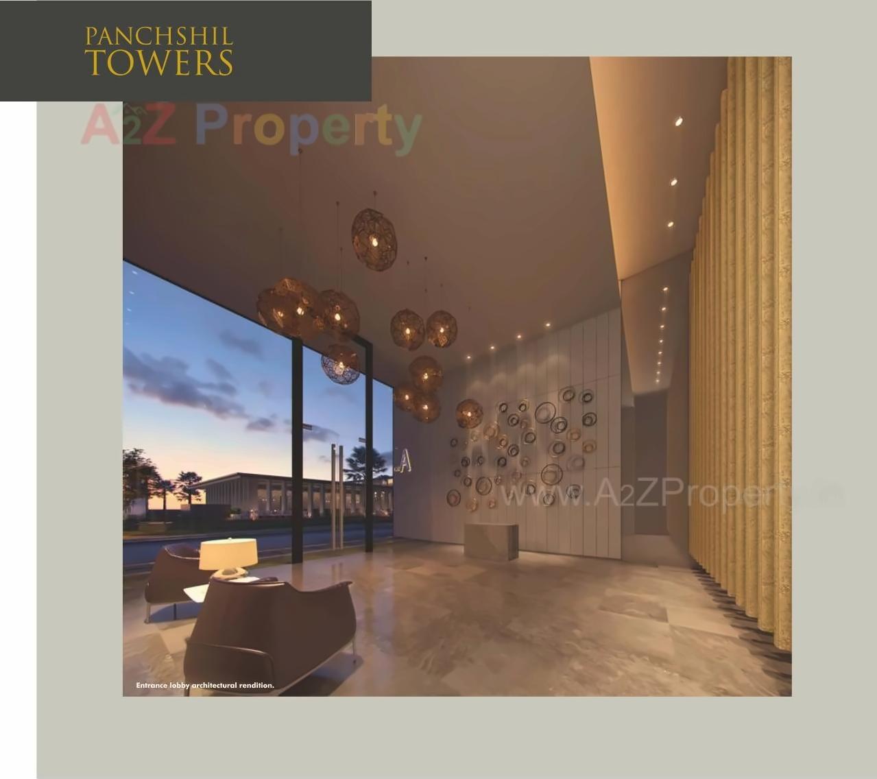 3D Elevation of real estate project Panchshil Towers located at Wagholi, Pune, Maharashtra