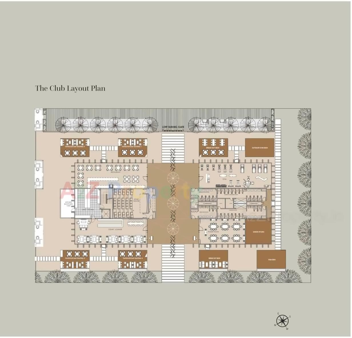 Layout of real estate project Panchshil Towers located at Wagholi, Pune, Maharashtra